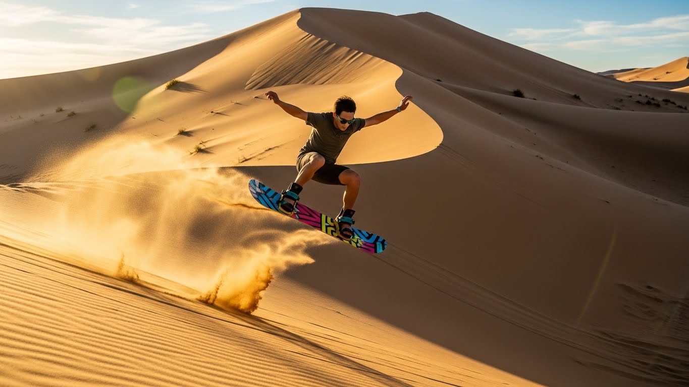 Sandboarding in Dubai
