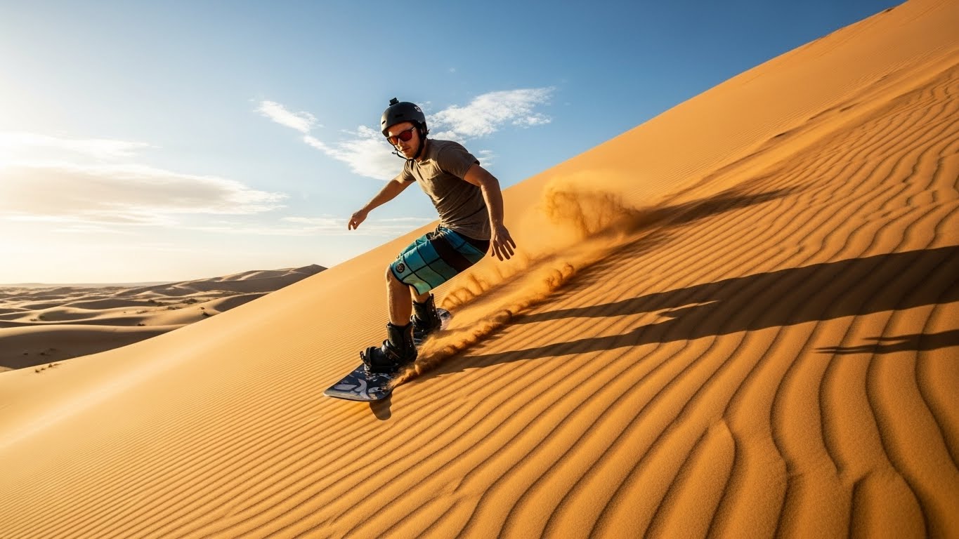 Sandboarding in Dubai