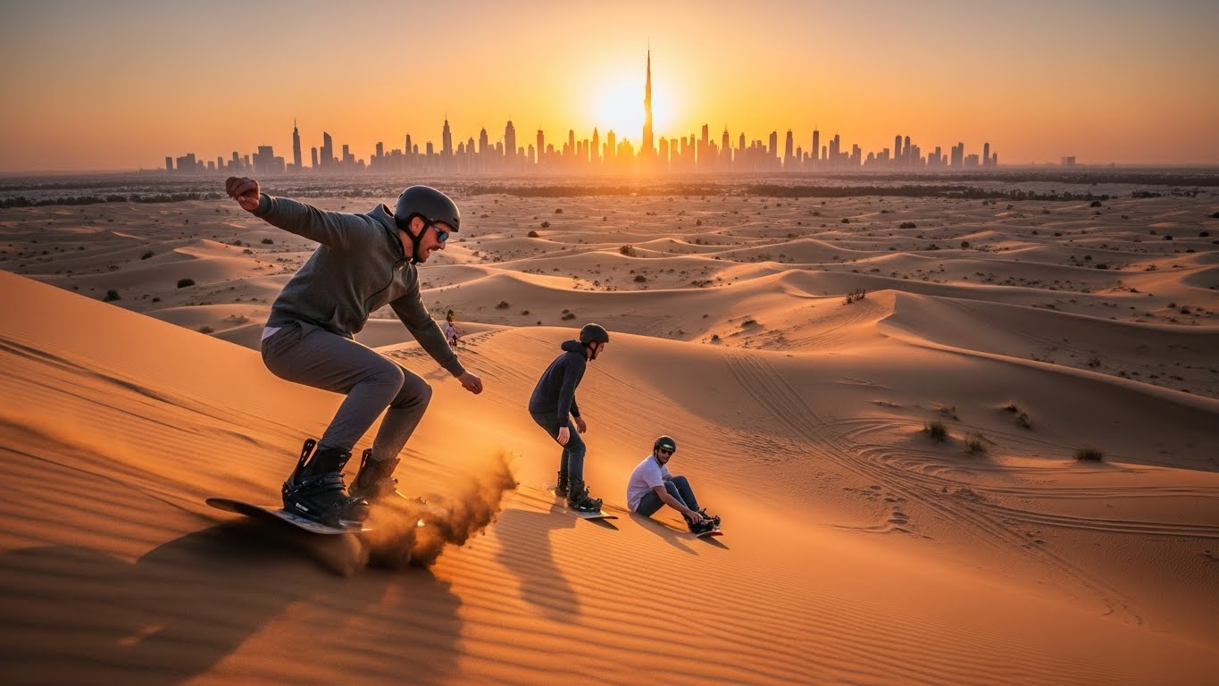 Sandboarding in Dubai