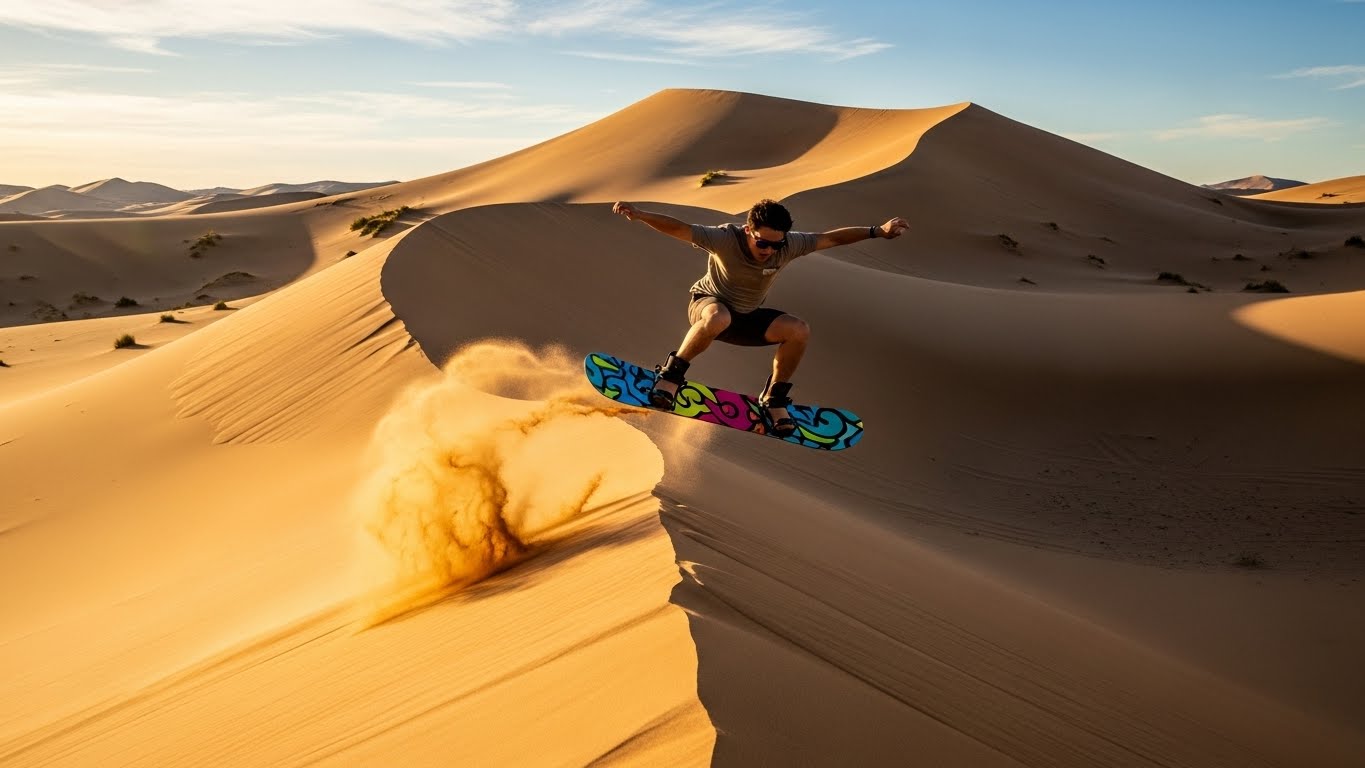 Sandboarding in Dubai