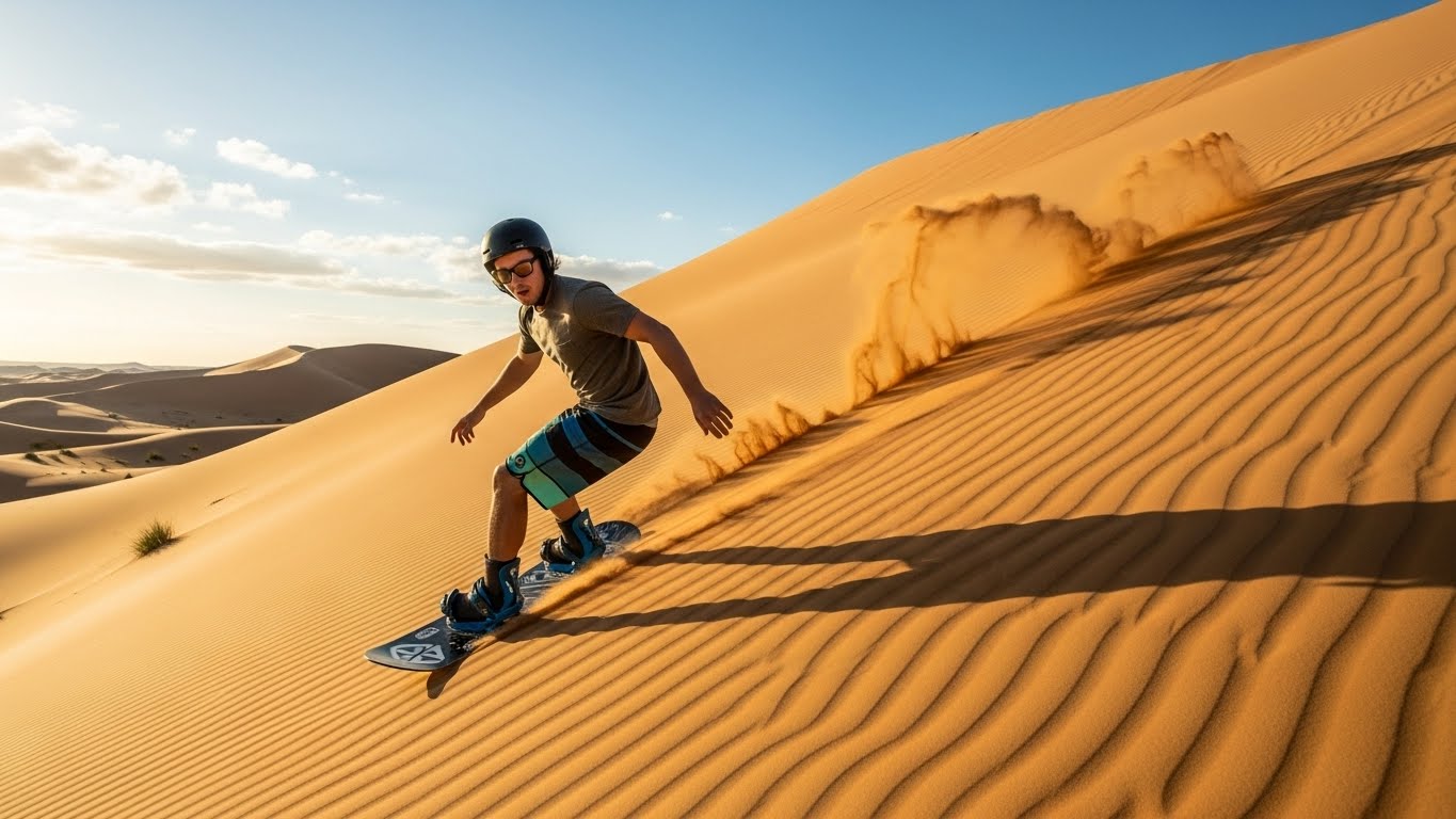 Sandboarding in Dubai